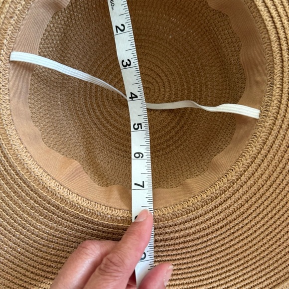 Elegant Tan Women's Sun Hat - Picture 5 of 6